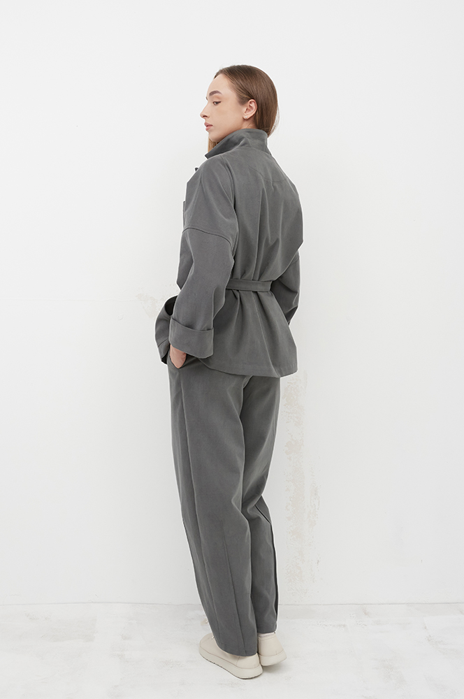 Жакет бавовна димчасто-зелений (ЖА 15/1)